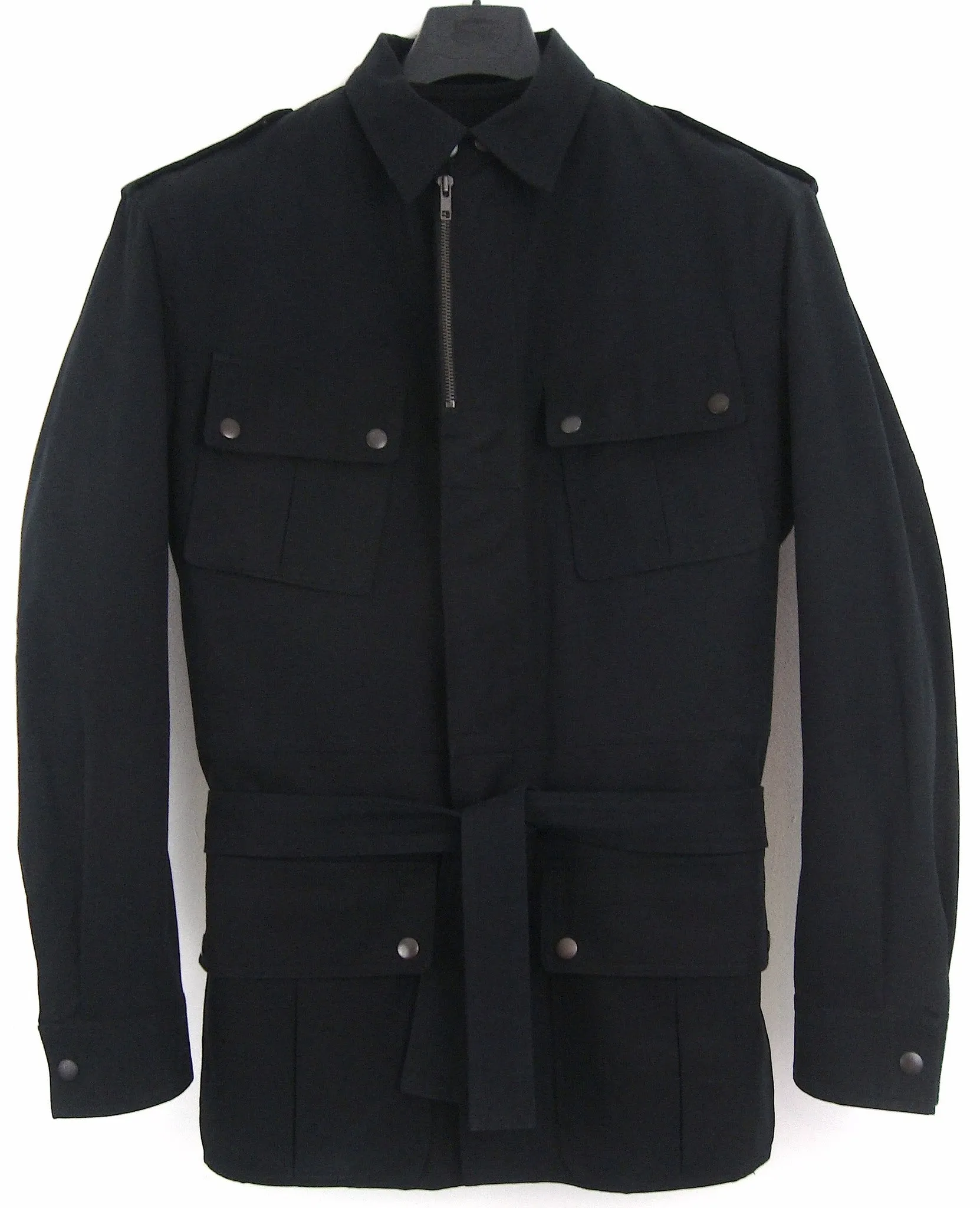 2005 Broad-shouldered Military Jacket with Architectural Pleats