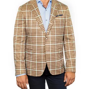 7 Downie St. - Colton Yellow Plaid Stretch Blazer