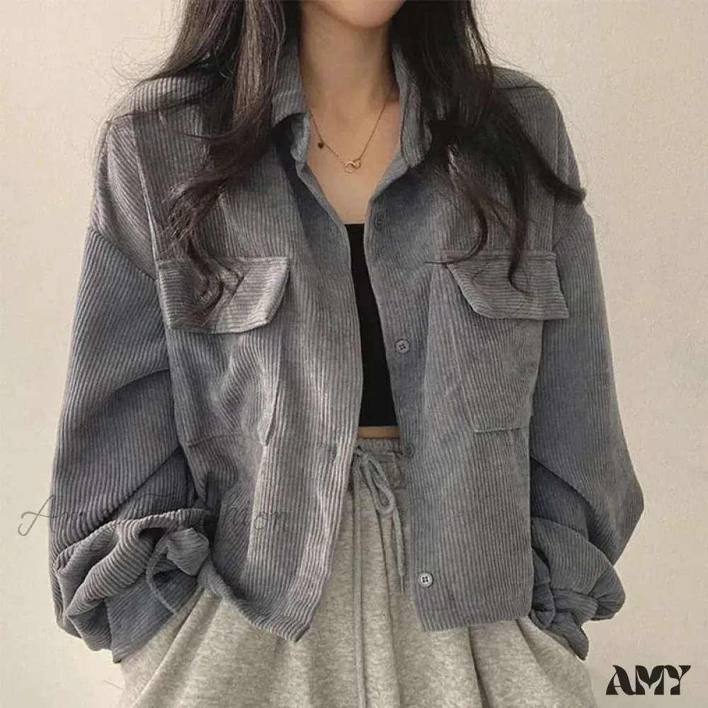 Amy Fashion - Fashion Casual Comfy Corduroy Jacket