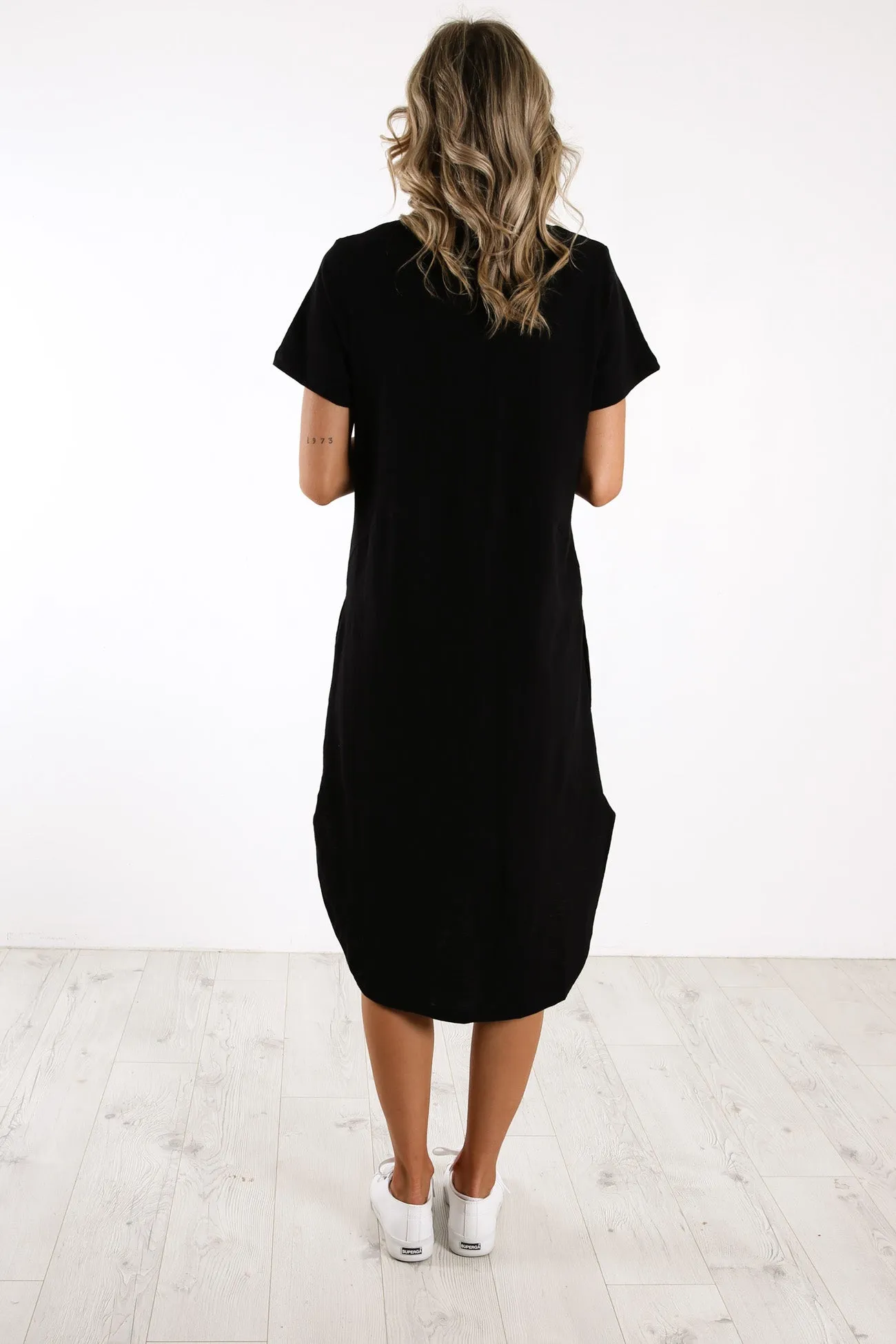 Bayley Dress Washed Black