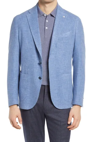 Blue Mélange Wool Blend Sport Coat Contemporary Fit - L.B.M 1911