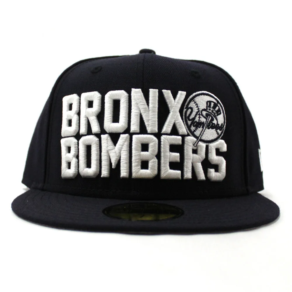 Bronx Bombers New York Yankees New Era 59Fifty Fitted Hat (Navy Gray Under Brim)