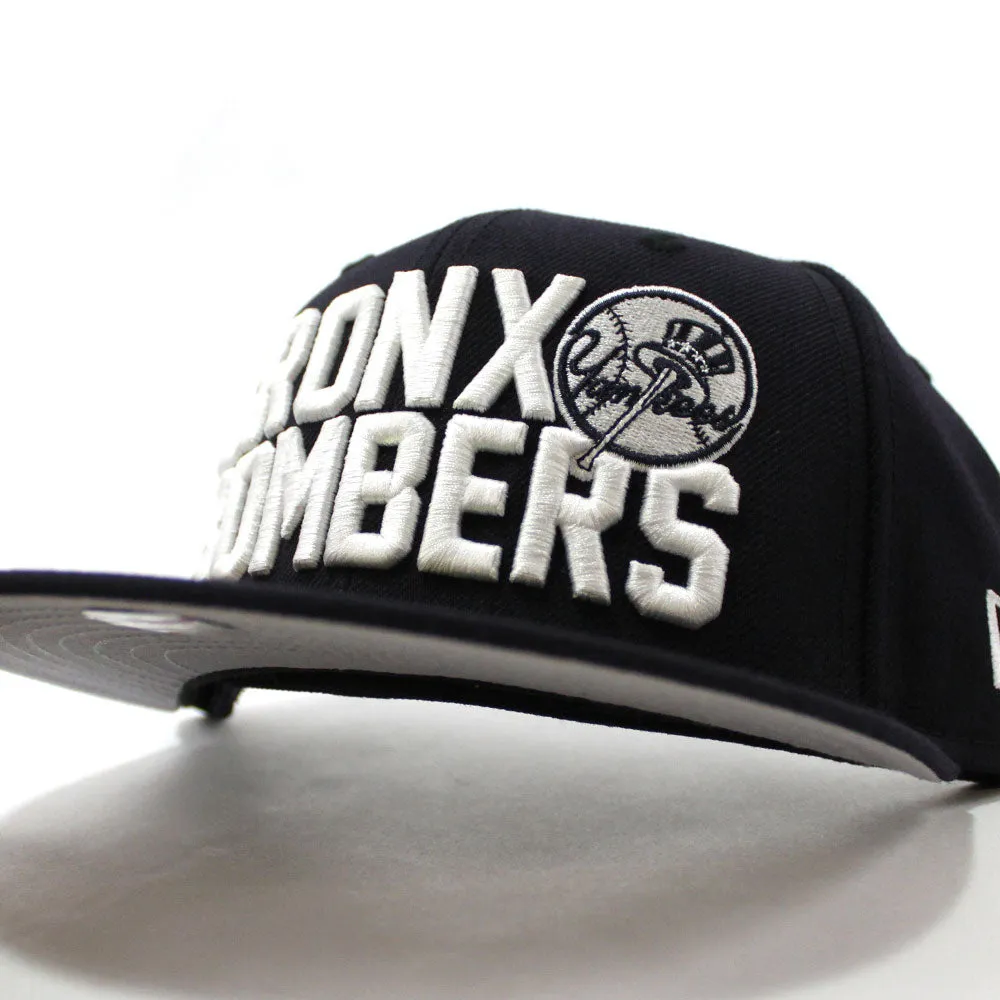 Bronx Bombers New York Yankees New Era 59Fifty Fitted Hat (Navy Gray Under Brim)