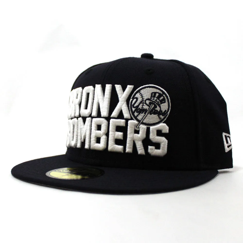 Bronx Bombers New York Yankees New Era 59Fifty Fitted Hat (Navy Gray Under Brim)