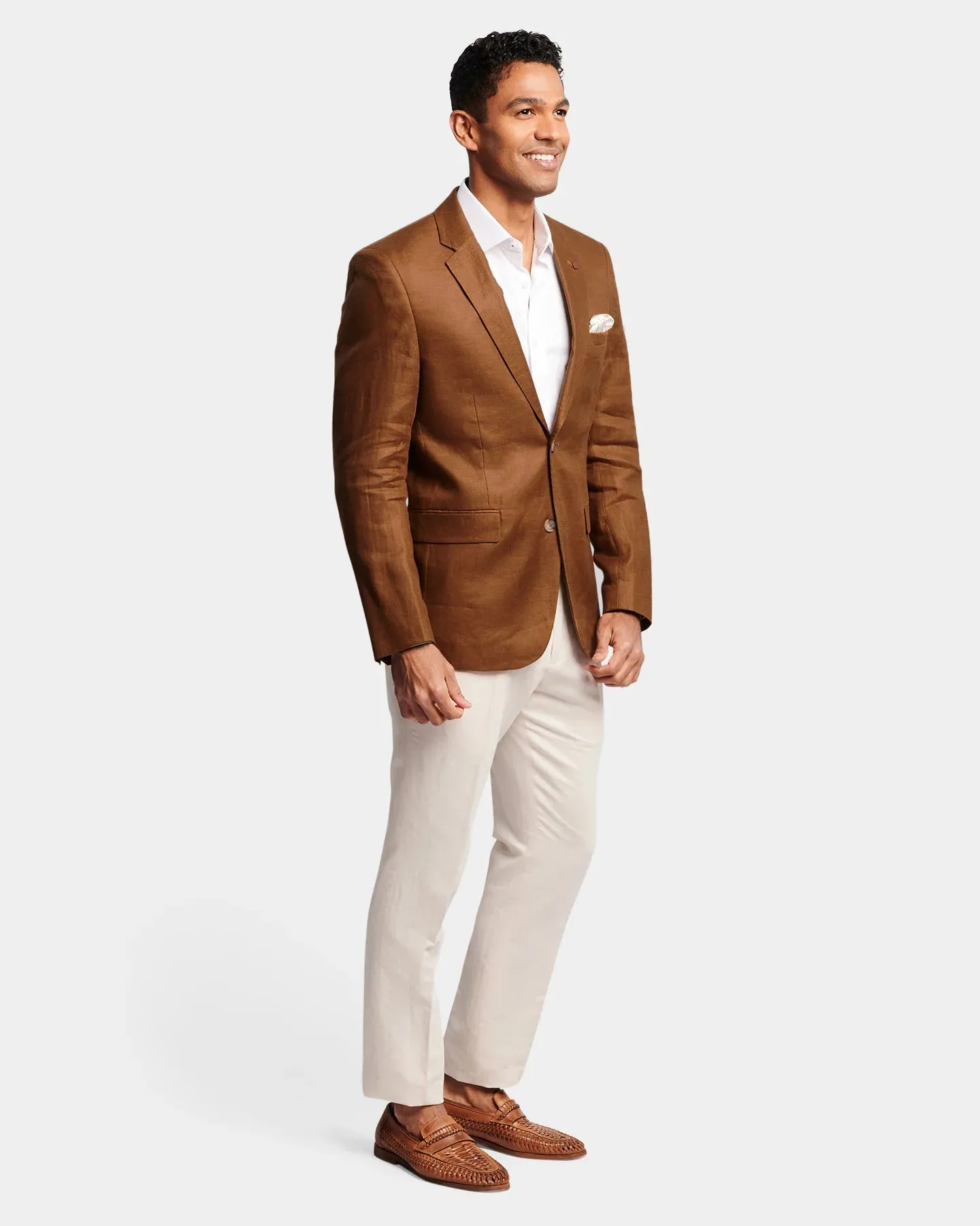 Brooksfield - Caramel Linen Blazer