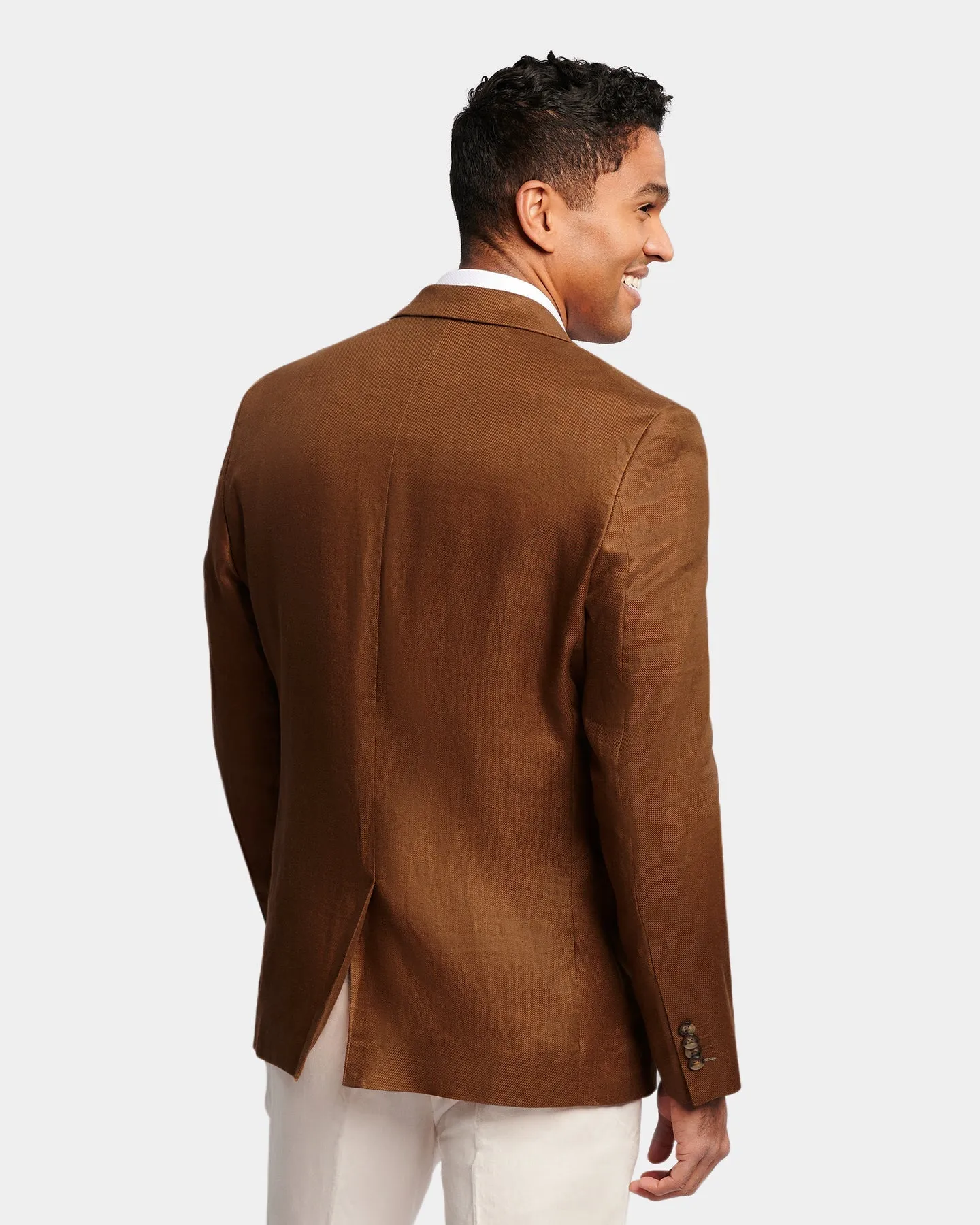 Brooksfield - Caramel Linen Blazer