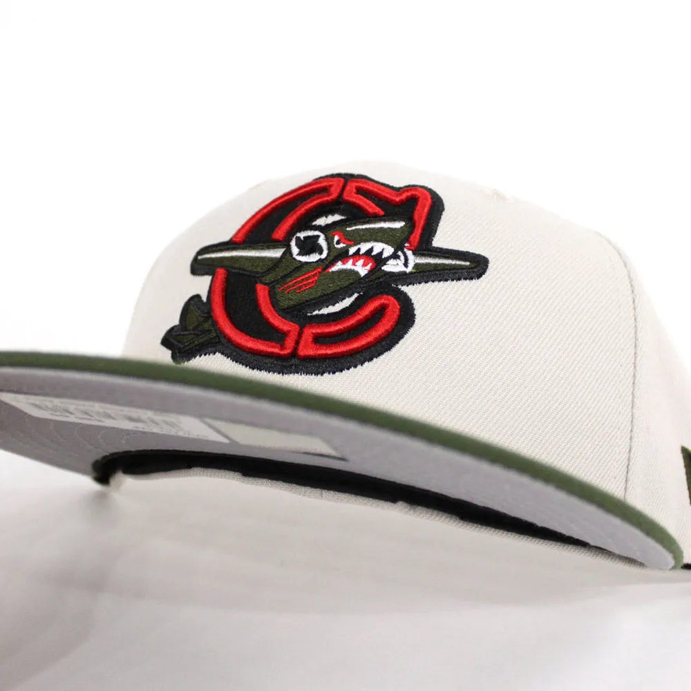 Capital City Bombers New Era 59Fifty Fitted Hat (Stone Olive Red Gray Under Brim)