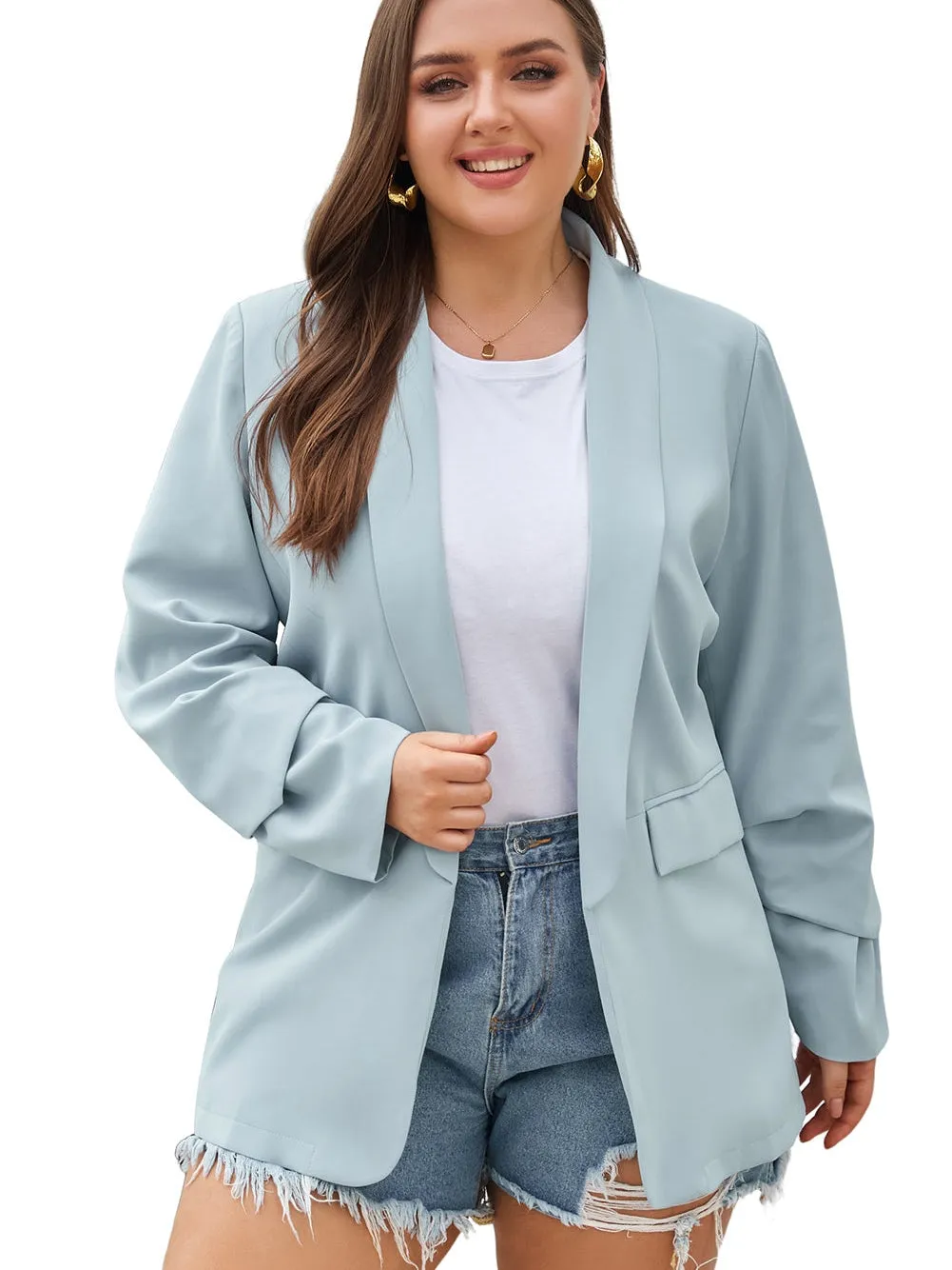 Casual Plus Size Blazer