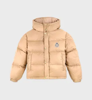 Crown Puffer Jacket - Beige