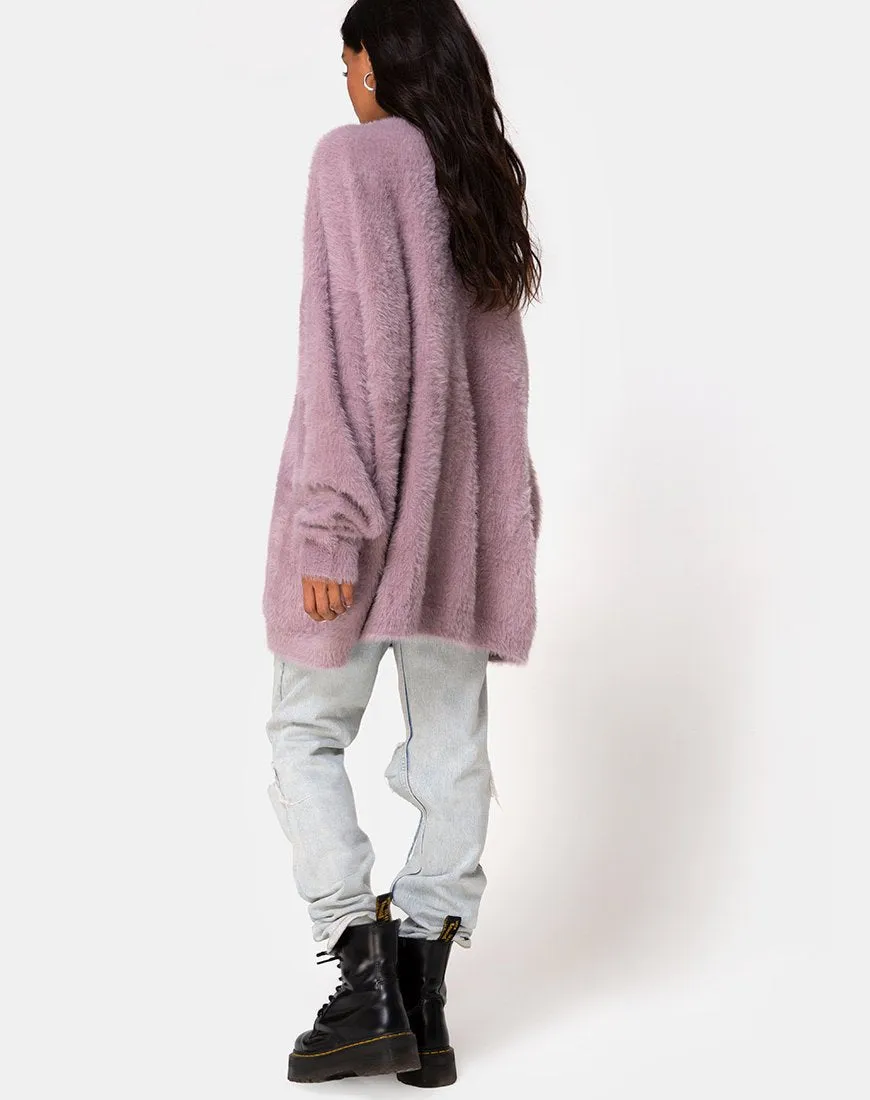 Edgen Jumper in Knit Mauve