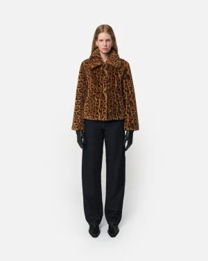 Elis Leopard Short Coat