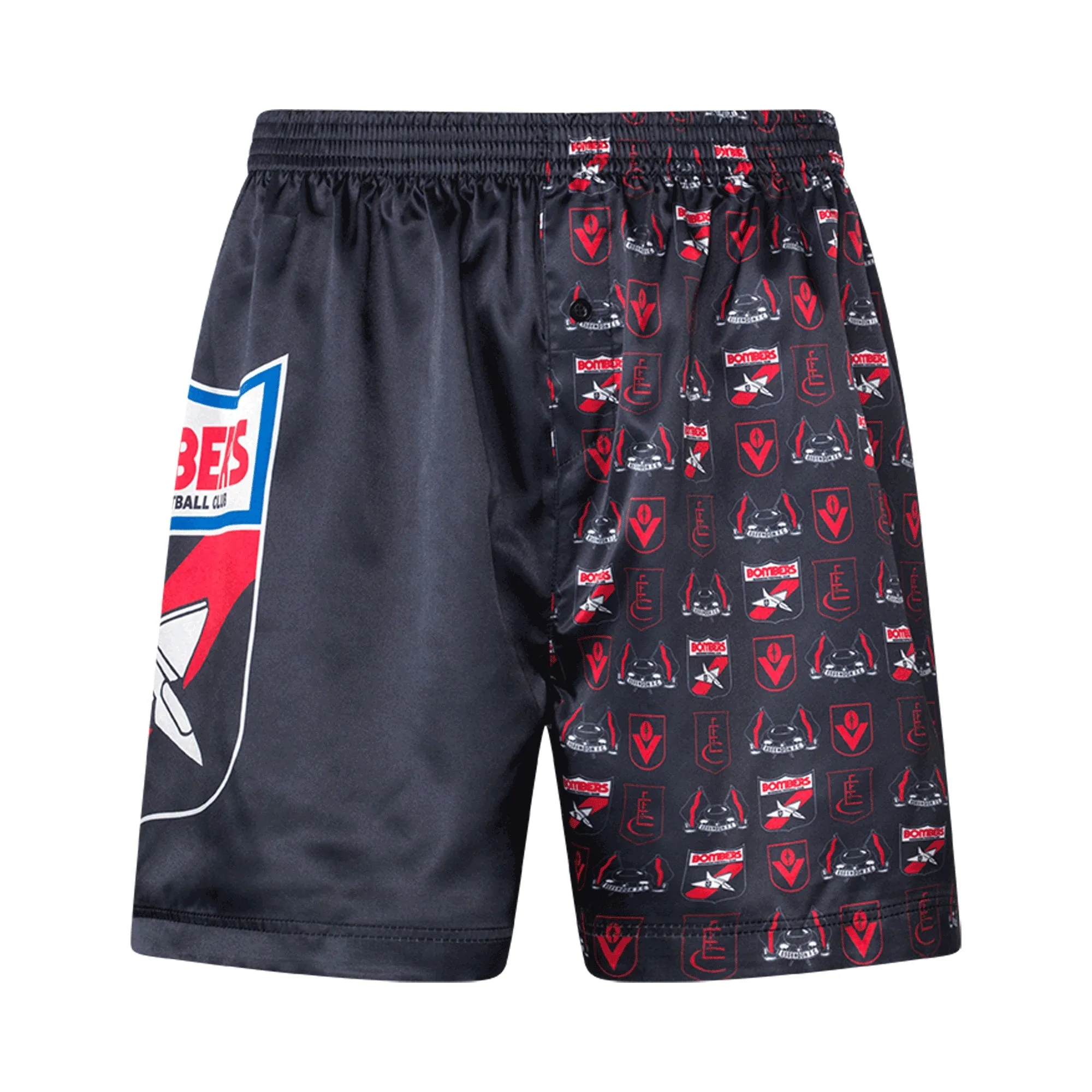 Essendon Bombers Mens Adults Retro Satin Boxer Shorts and Socks Gift Pack