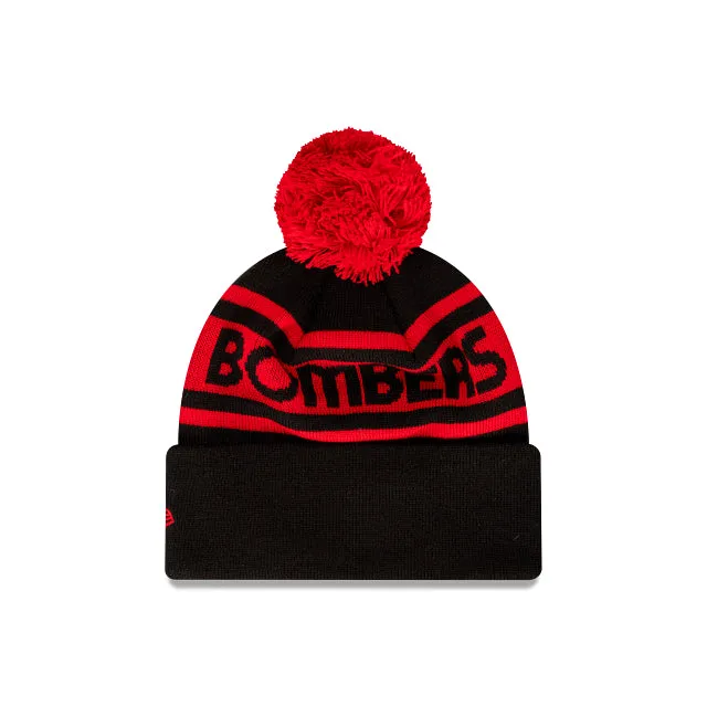 Essendon Bombers Retro Logo Beanie with Pom