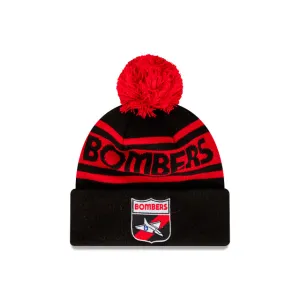 Essendon Bombers Retro Logo Beanie with Pom