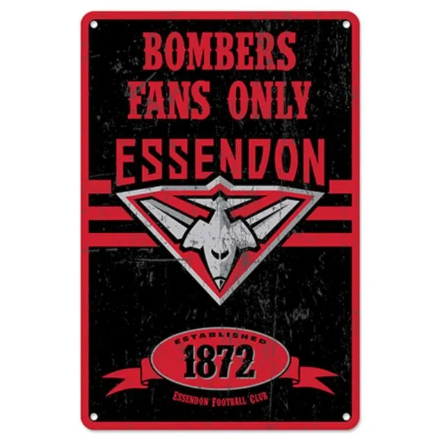 Essendon Bombers Retro Metal Sign