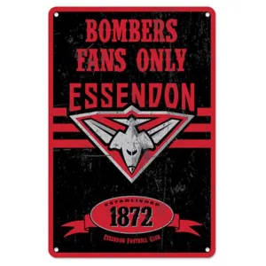 Essendon Bombers Retro Metal Sign