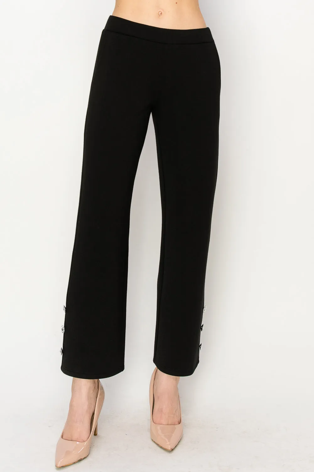 Faye Pant with Diamond Studs