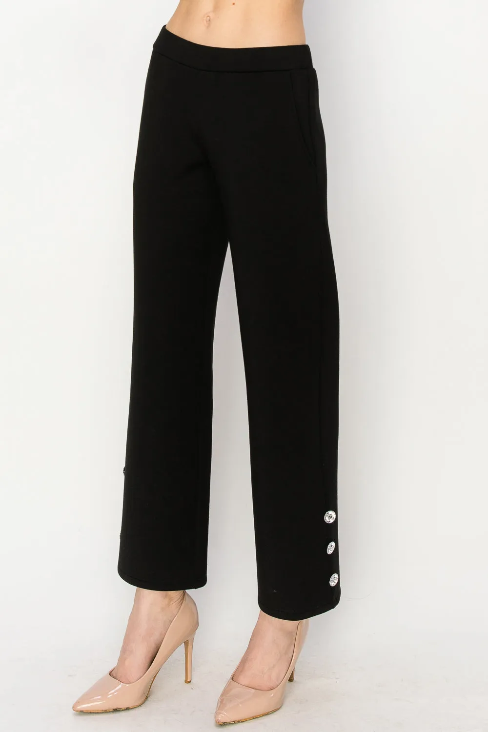 Faye Pant with Diamond Studs