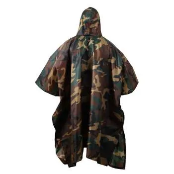 GI Type Military Rip-Stop Poncho