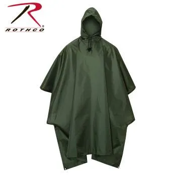 GI Type Military Rip-Stop Poncho