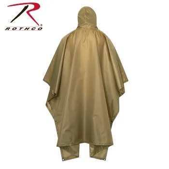 GI Type Military Rip-Stop Poncho