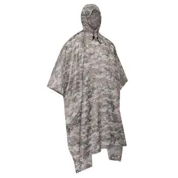 GI Type Military Rip-Stop Poncho