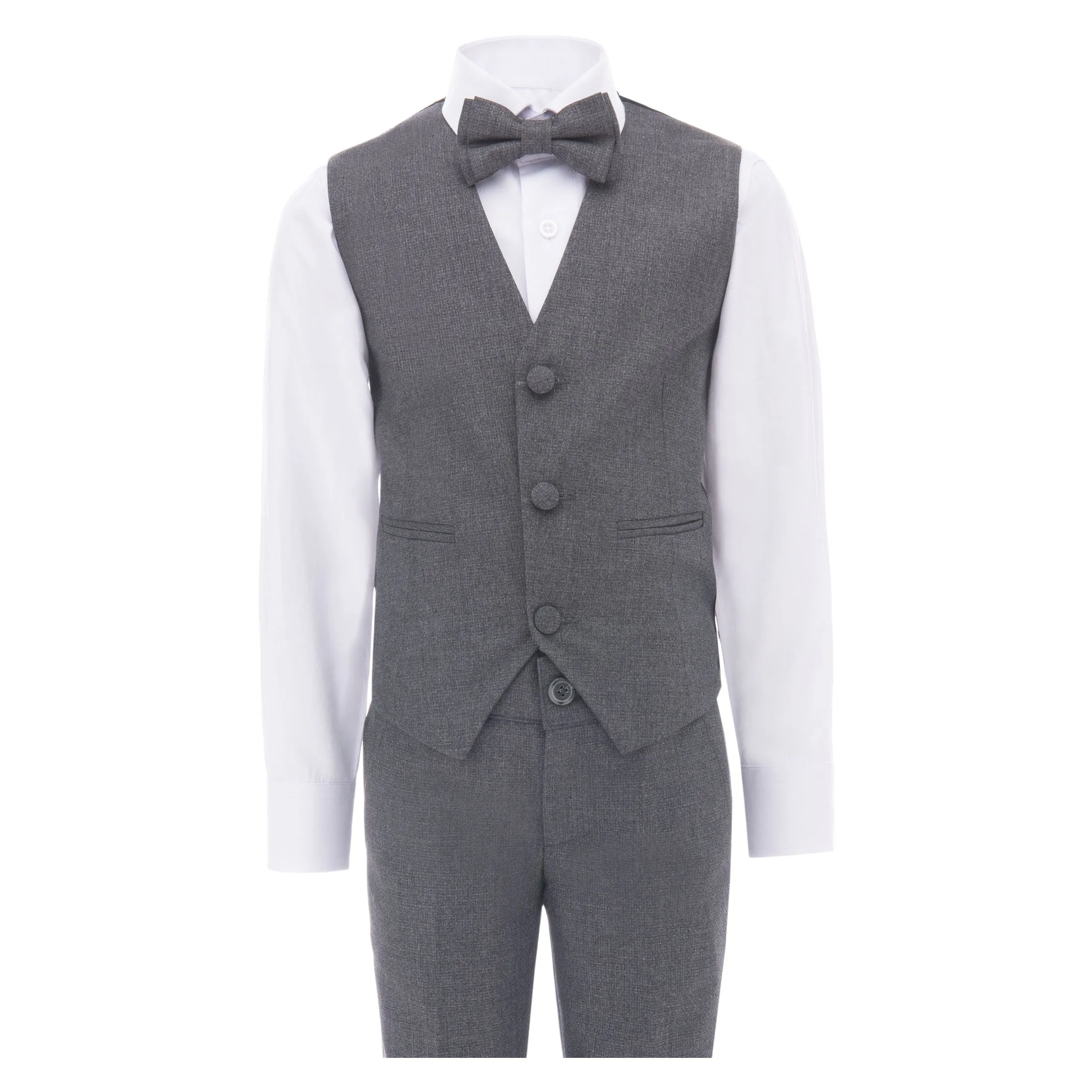 Gray 5pc Peak Lapel Tuxedo