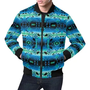 Green Star Bomber Jacket for Men