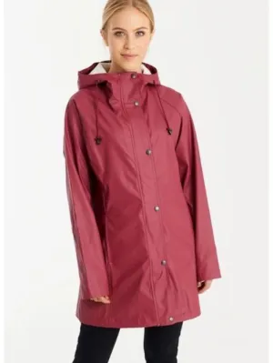 Ilse Jacobsen T Rain87 Raincoat Maroon Pink 350