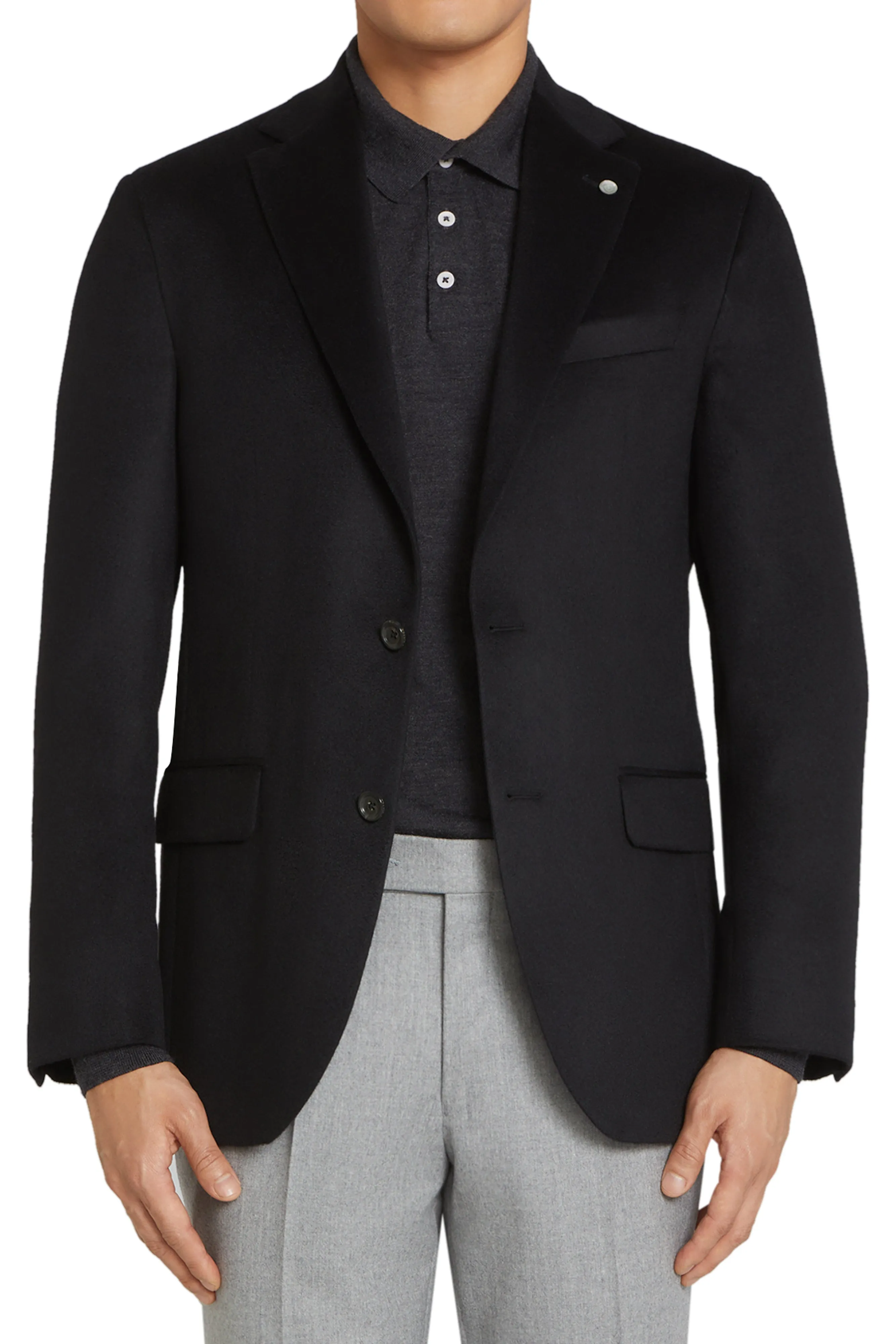 Jack Victor Cashmere Blazer, Black