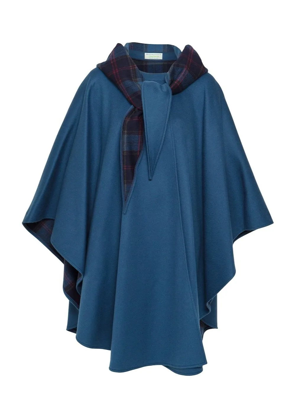 Jimmy Hourihan Classic Teal Wool Walking Cape (No Pockets)