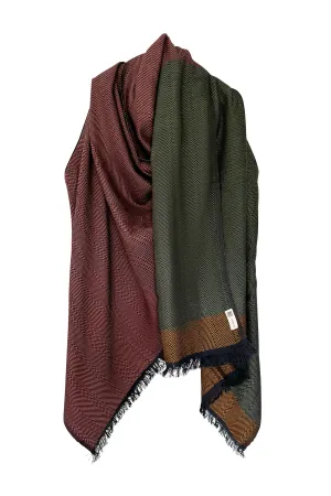 Julahas Plum Spice Cotton Cape