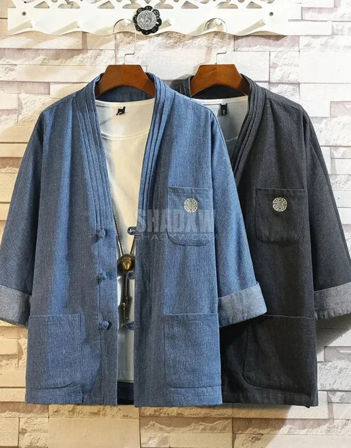 Men's Denim Kimono