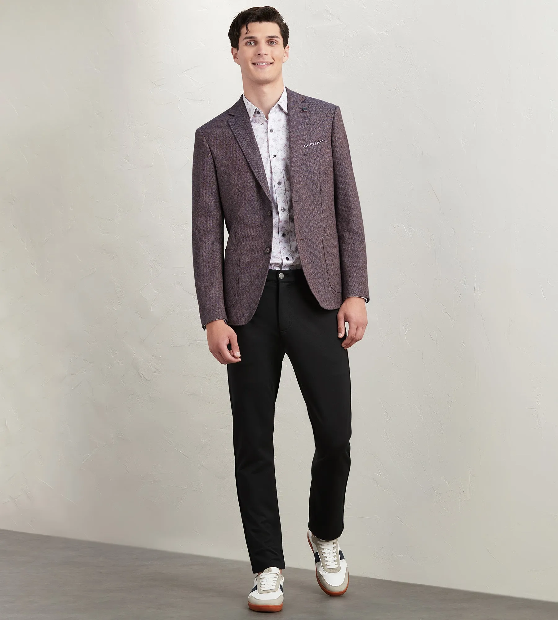 Modern Fit Woven Neat Multi Sport Jacket