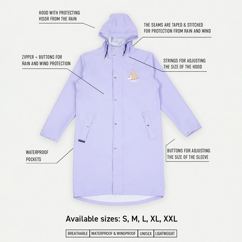 Moomintroll Rain Jacket Lilac - Nordicbuddies