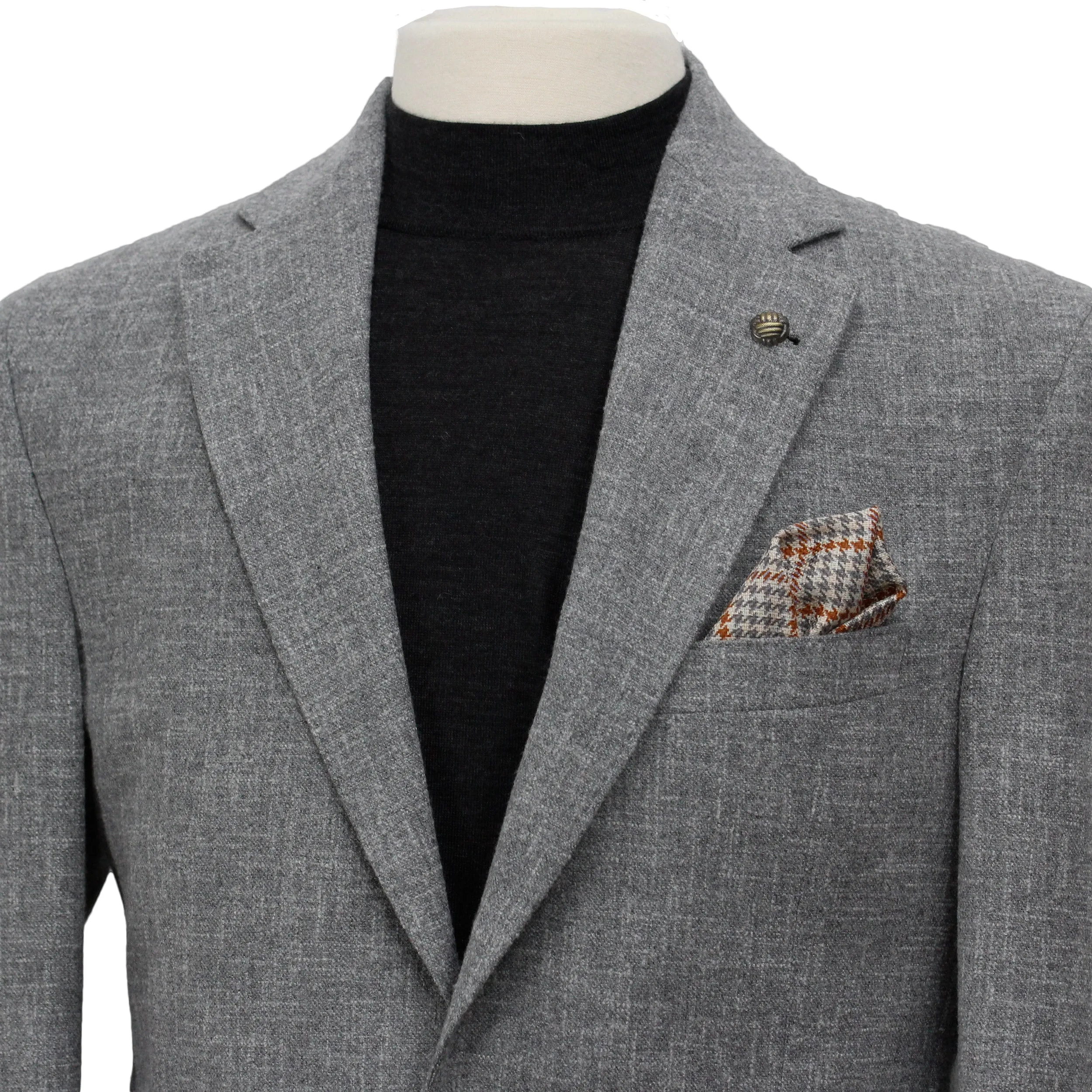 Neat Gray Madison Contemporary Fit Unconstructed Wool Sport Jacket - Jack Victor