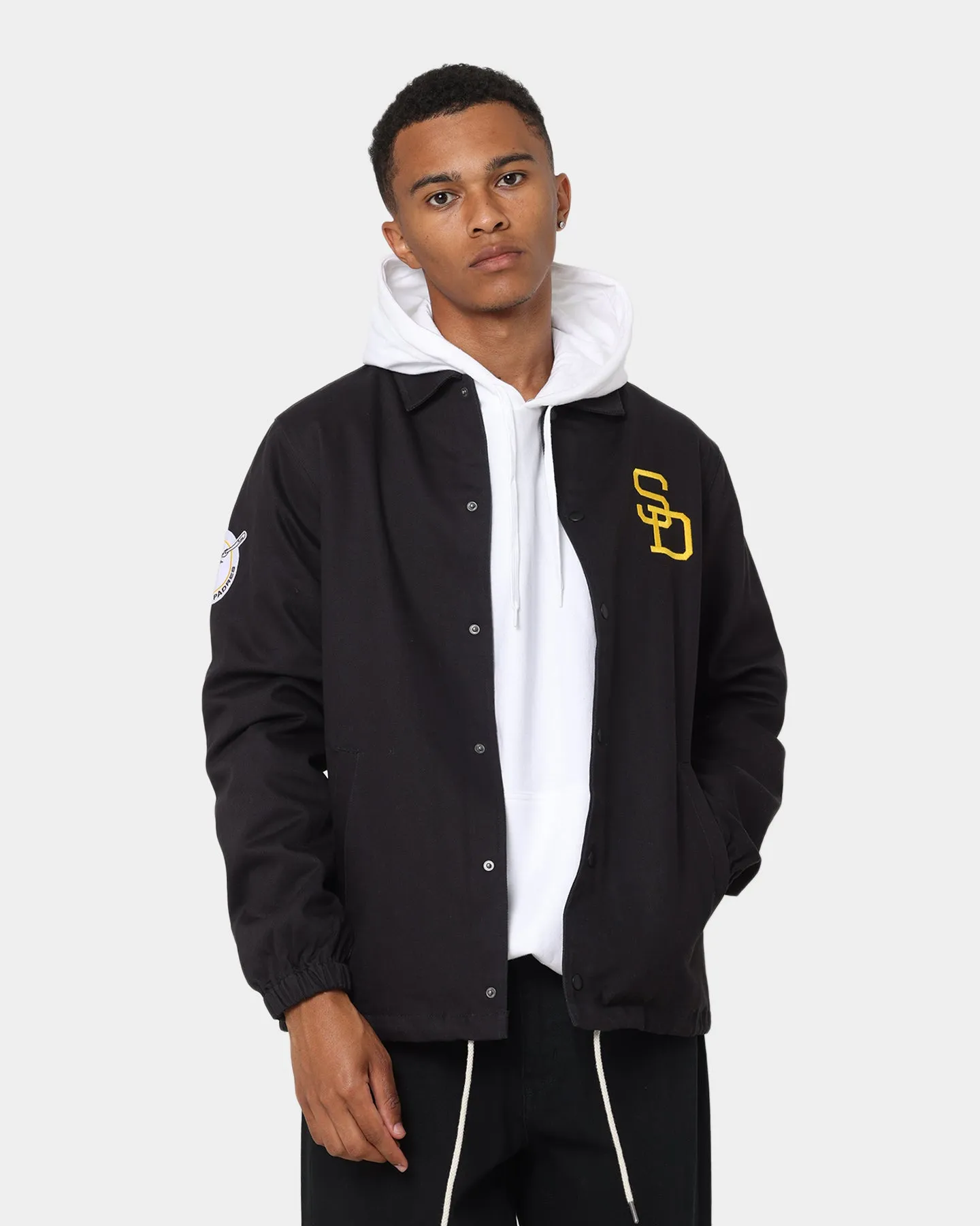 New Era San Diego Padres Heritage Coach Jacket Black