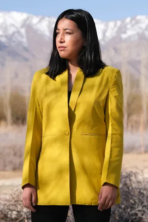 Okhai 'Dry Laburnum' Pure Cotton Blazer