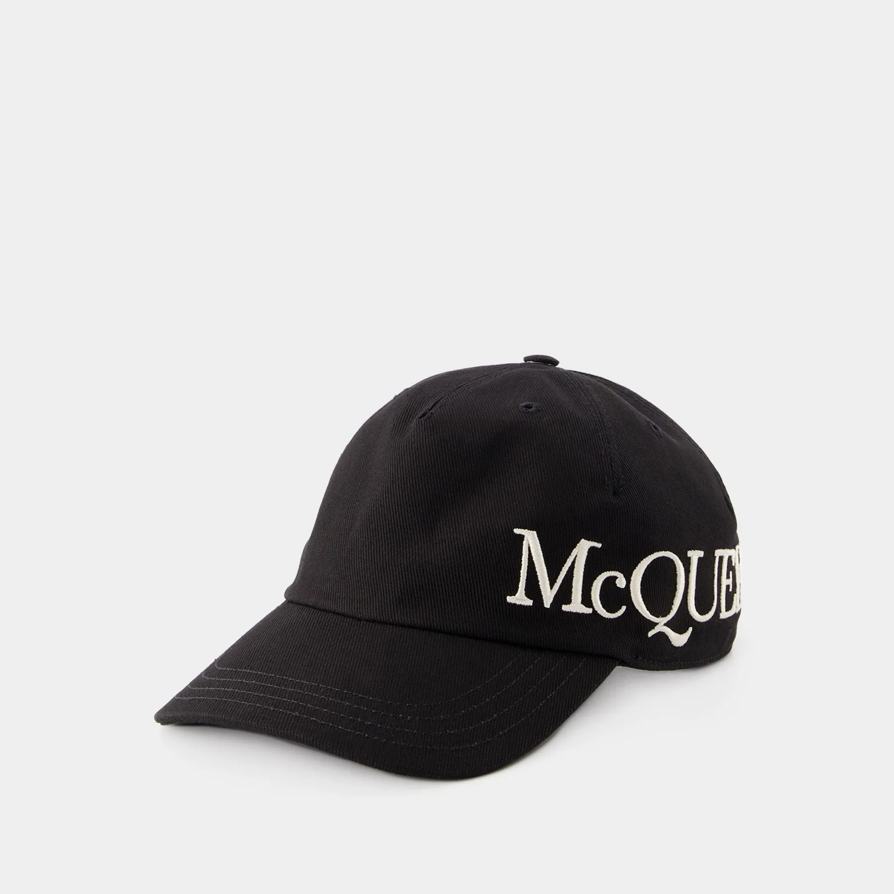 Oversize cap - Alexander Mcqueen - Cotton - Black