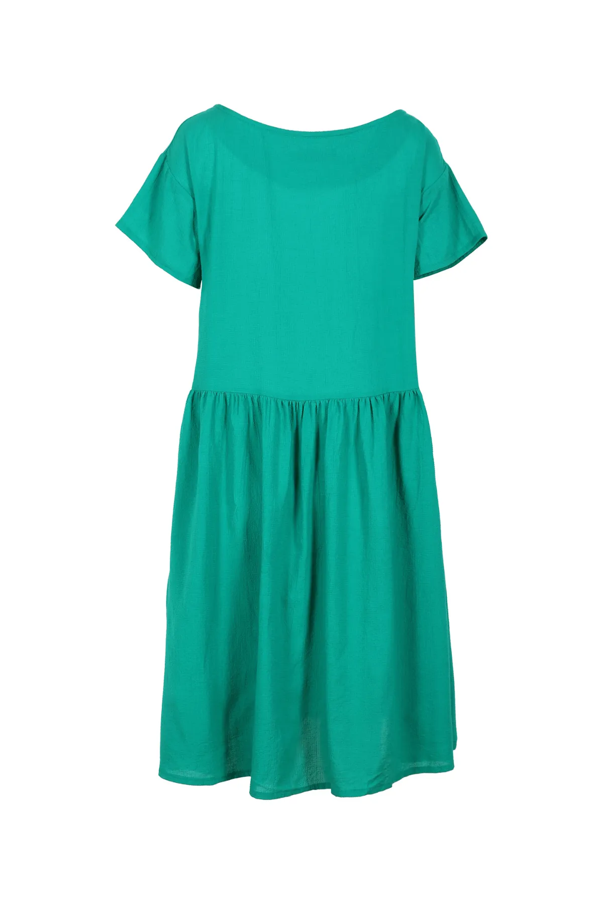 Pacific Drop Waist Dress Parakeet Green in Seersucker