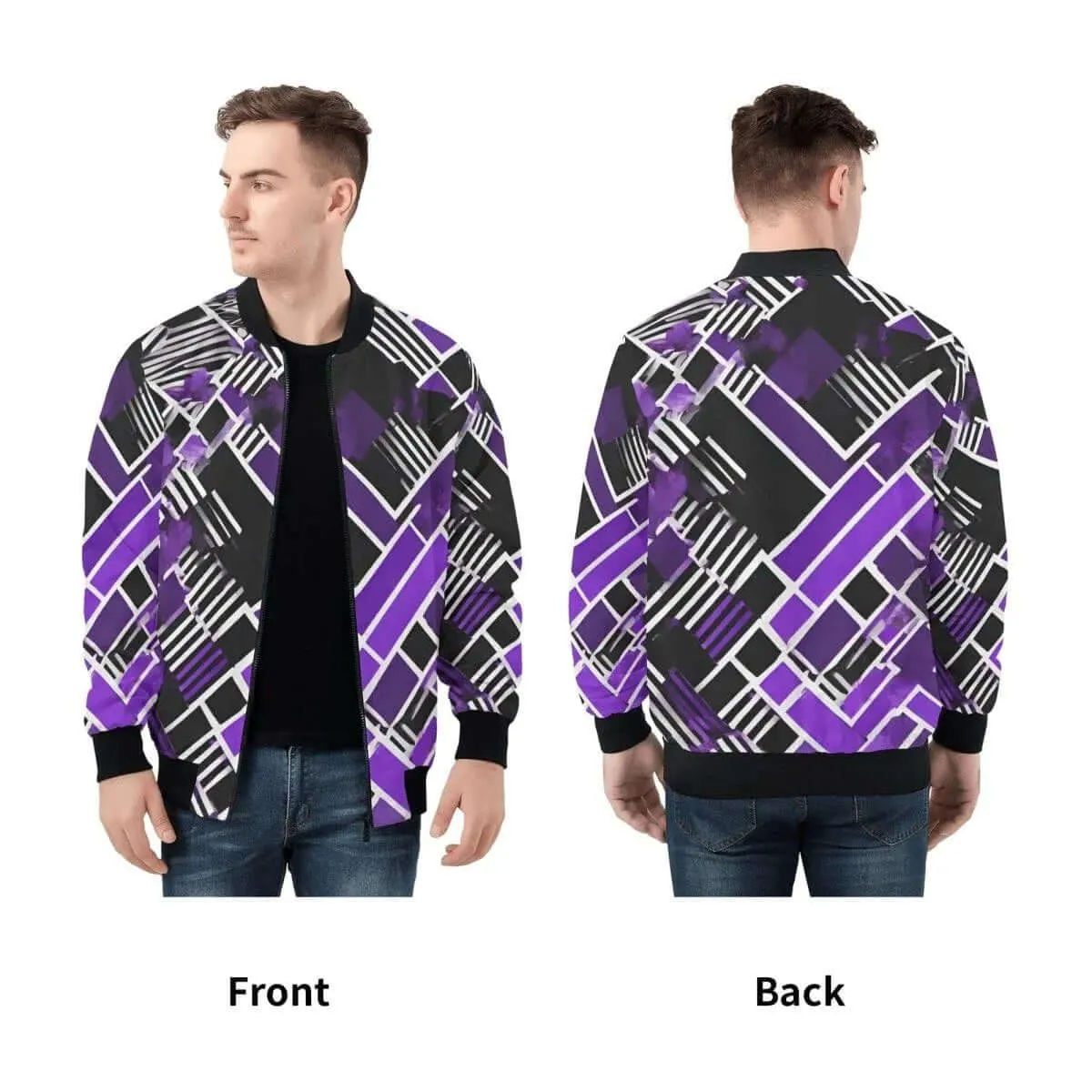 Pixelated Bomber Jacket for Gamers