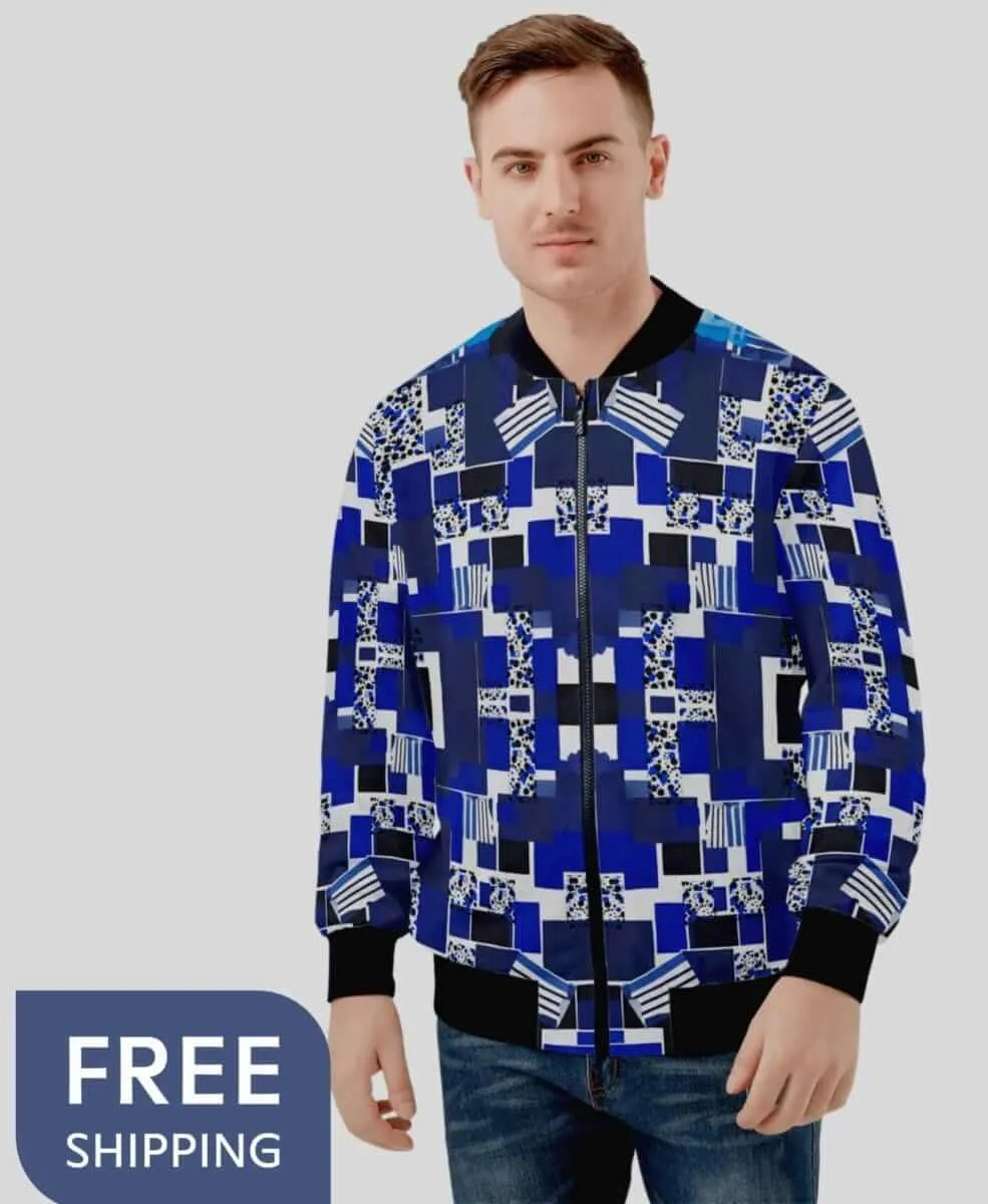 Pixelated Bomber Jacket for Gamers