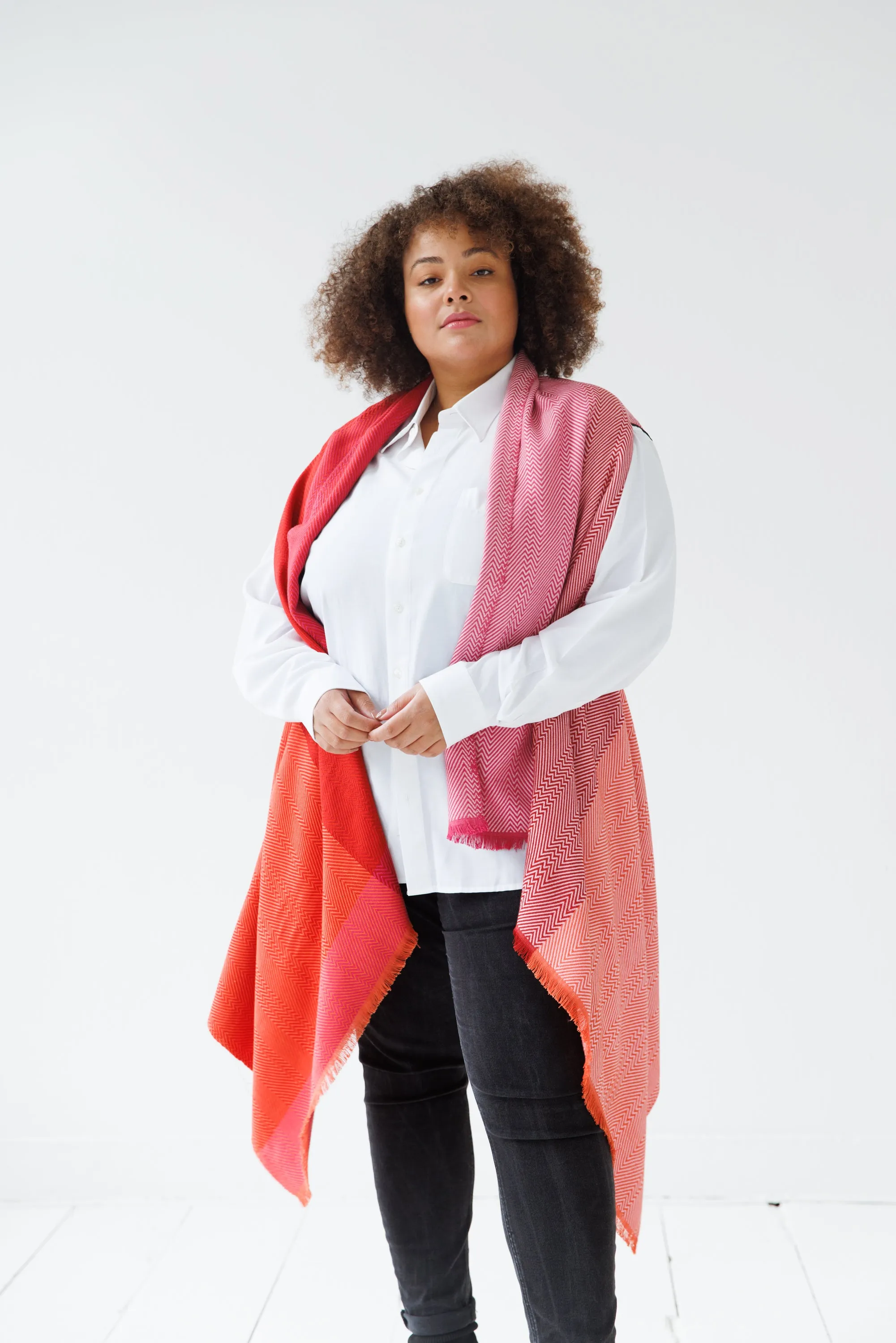 PLUS SIZE COTTON Cape Very Cherry JULAHAS 