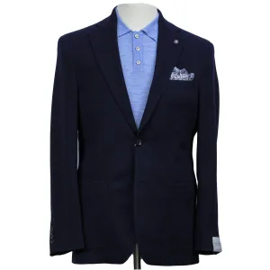 Royal Blue Textured Wool-Cashmere Hampton Contemporary Fit Sport Jacket - Jack Victor