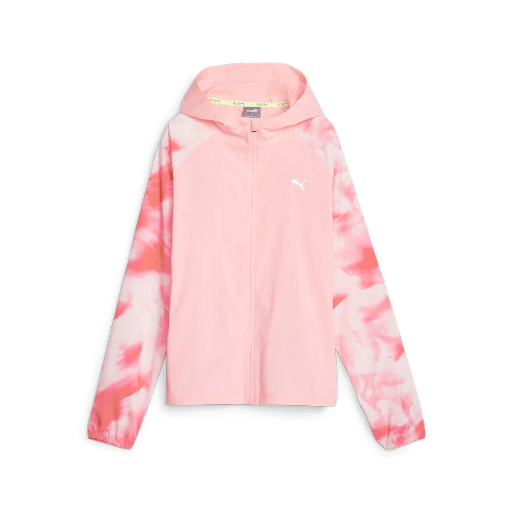 Run Favorite Printed Woven Full Zip Jacket