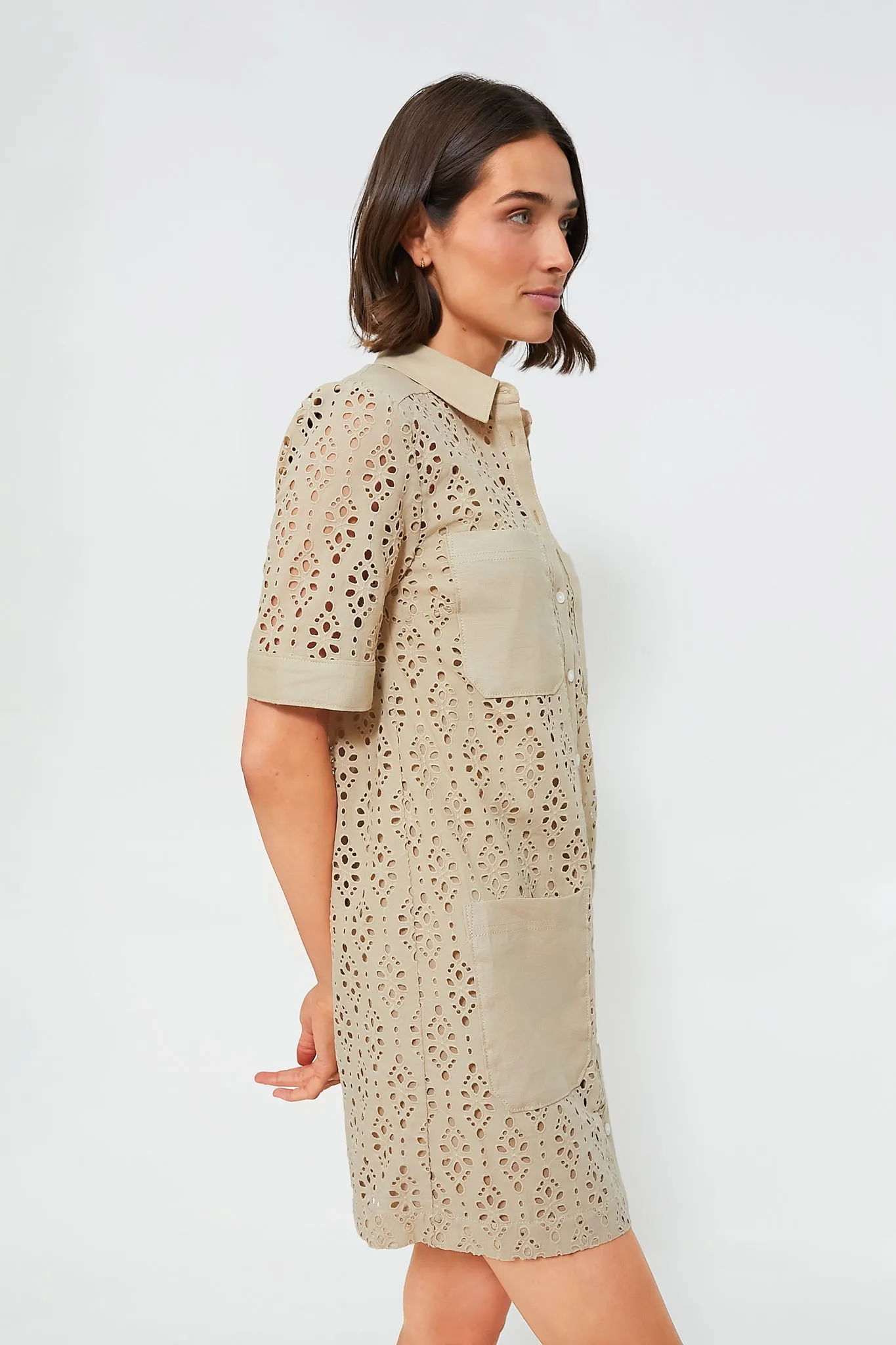 Stone Khaki Rafaela Dress