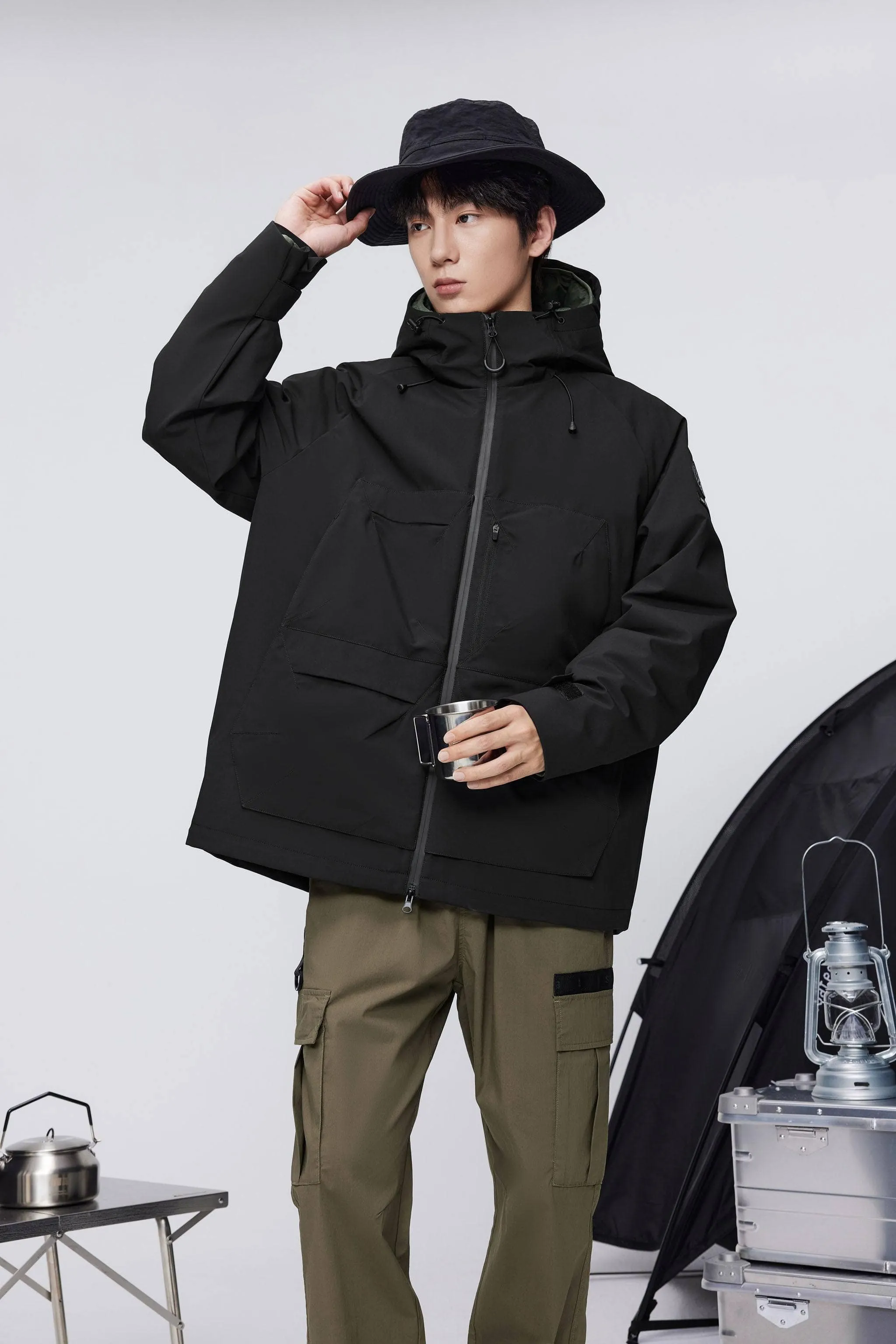 Tactical Outdoor Down Windbreaker