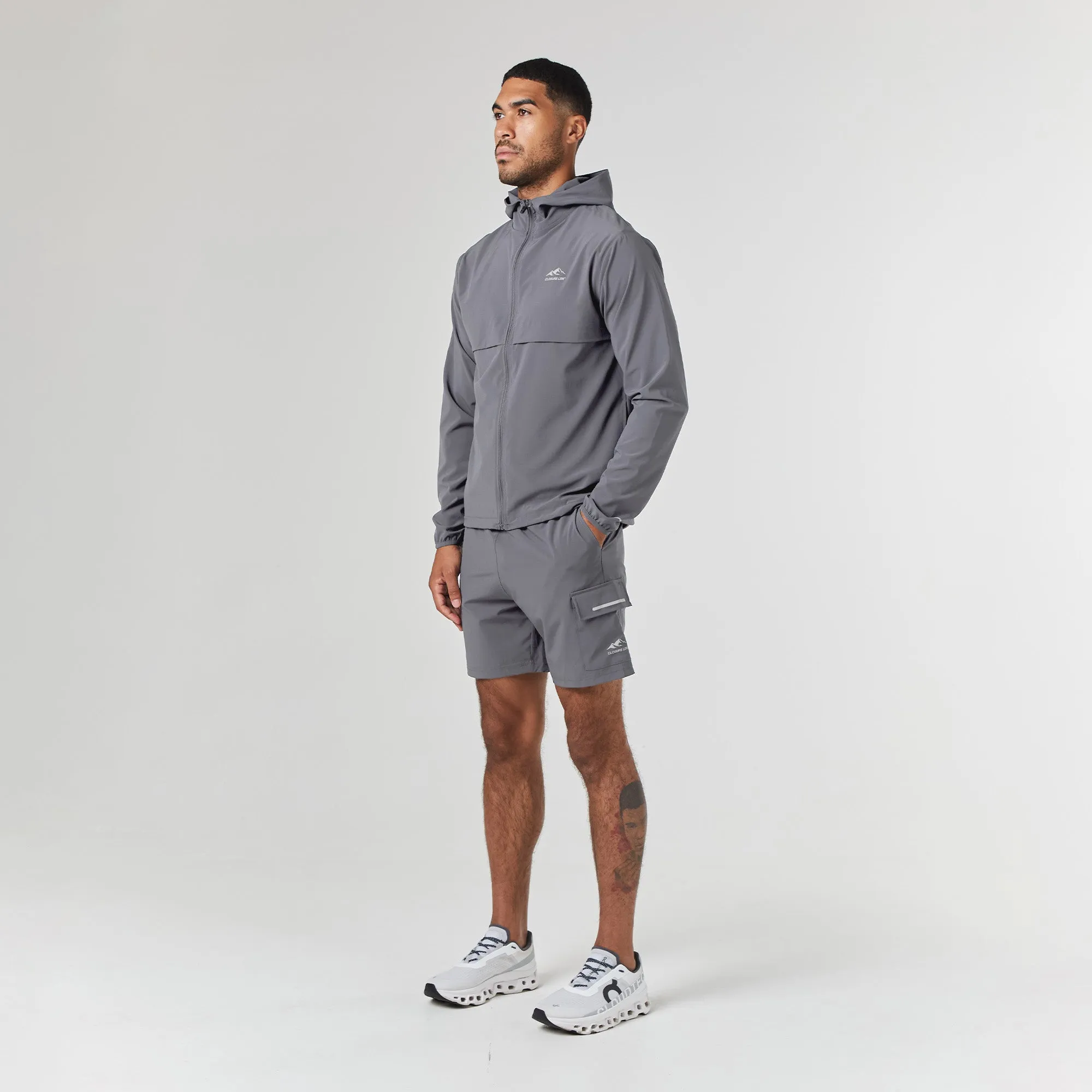 Tech Windbreaker Twinset | Mid Grey