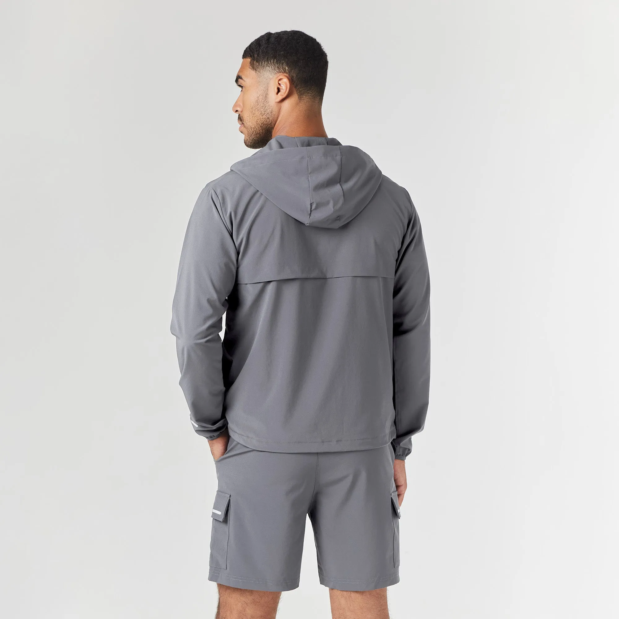 Tech Windbreaker Twinset | Mid Grey