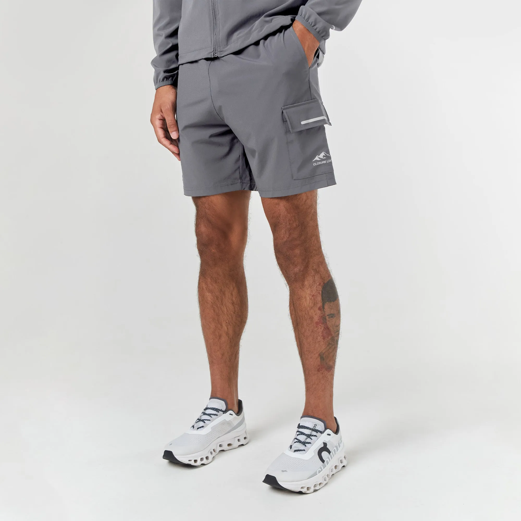 Tech Windbreaker Twinset | Mid Grey